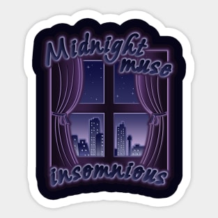 Midnight Muse Insomnious Sticker